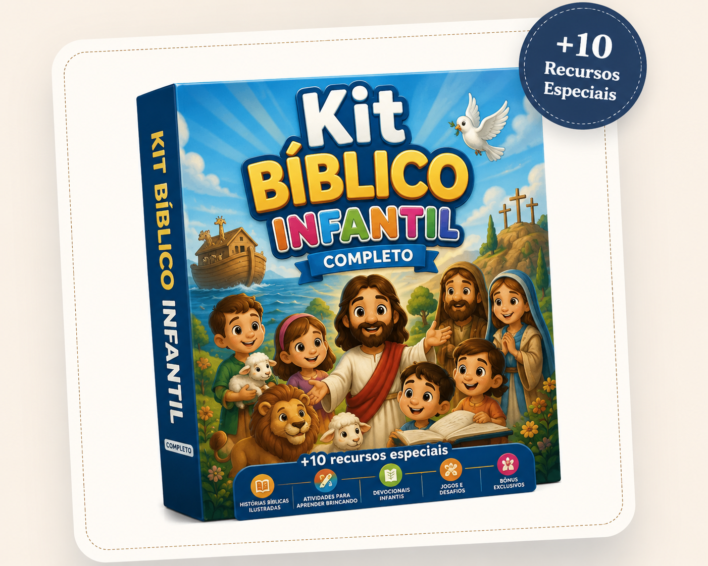 Capa do Álbum Ilustrado da Bíblia Sagrada Infantil