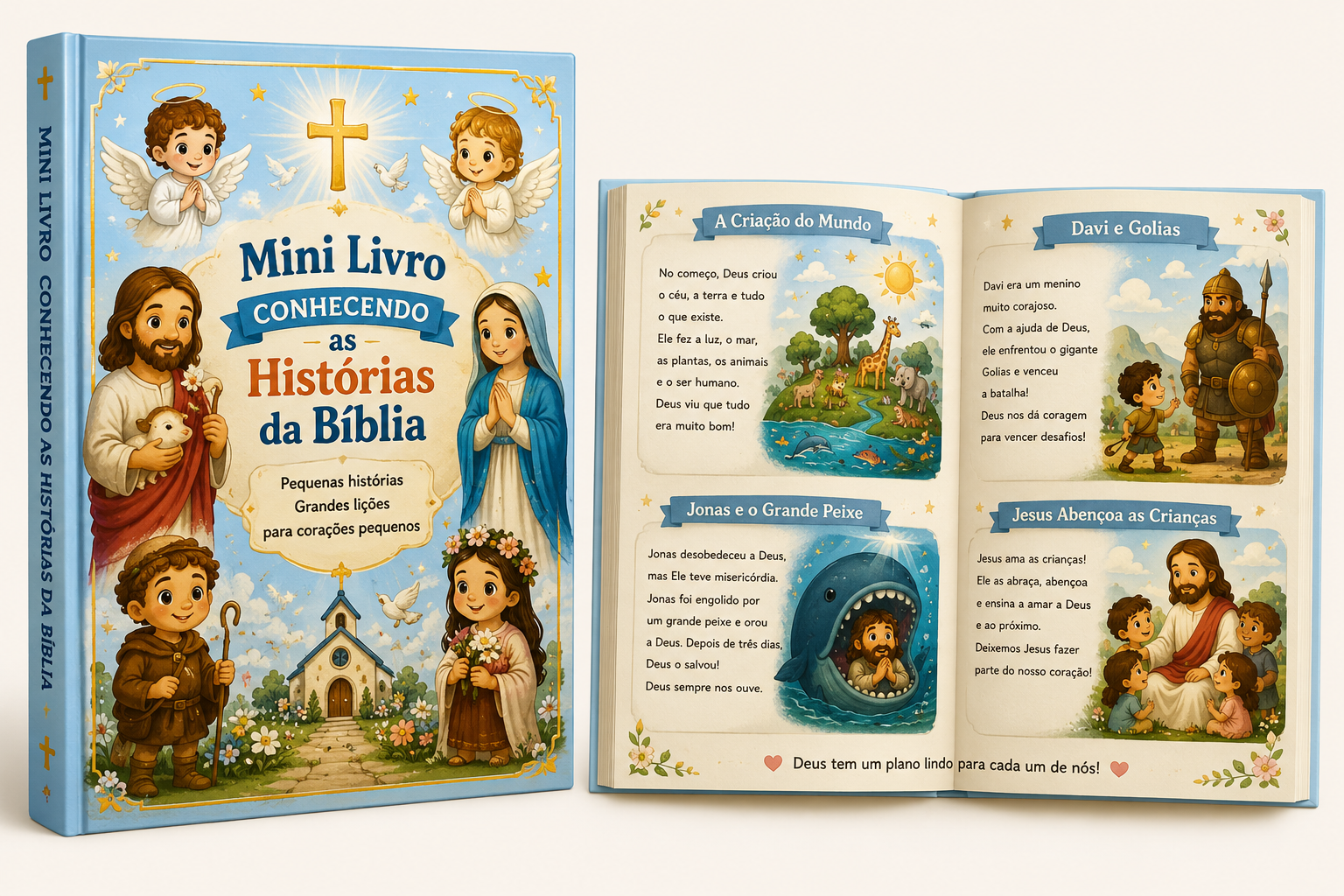 Mini Livro Conhecendo as Histórias da Bíblia
