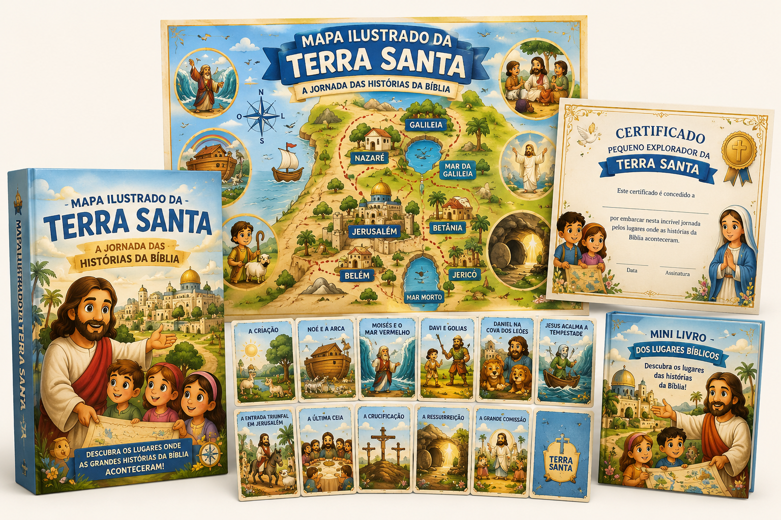 Mapa Ilustrado da Terra Santa
