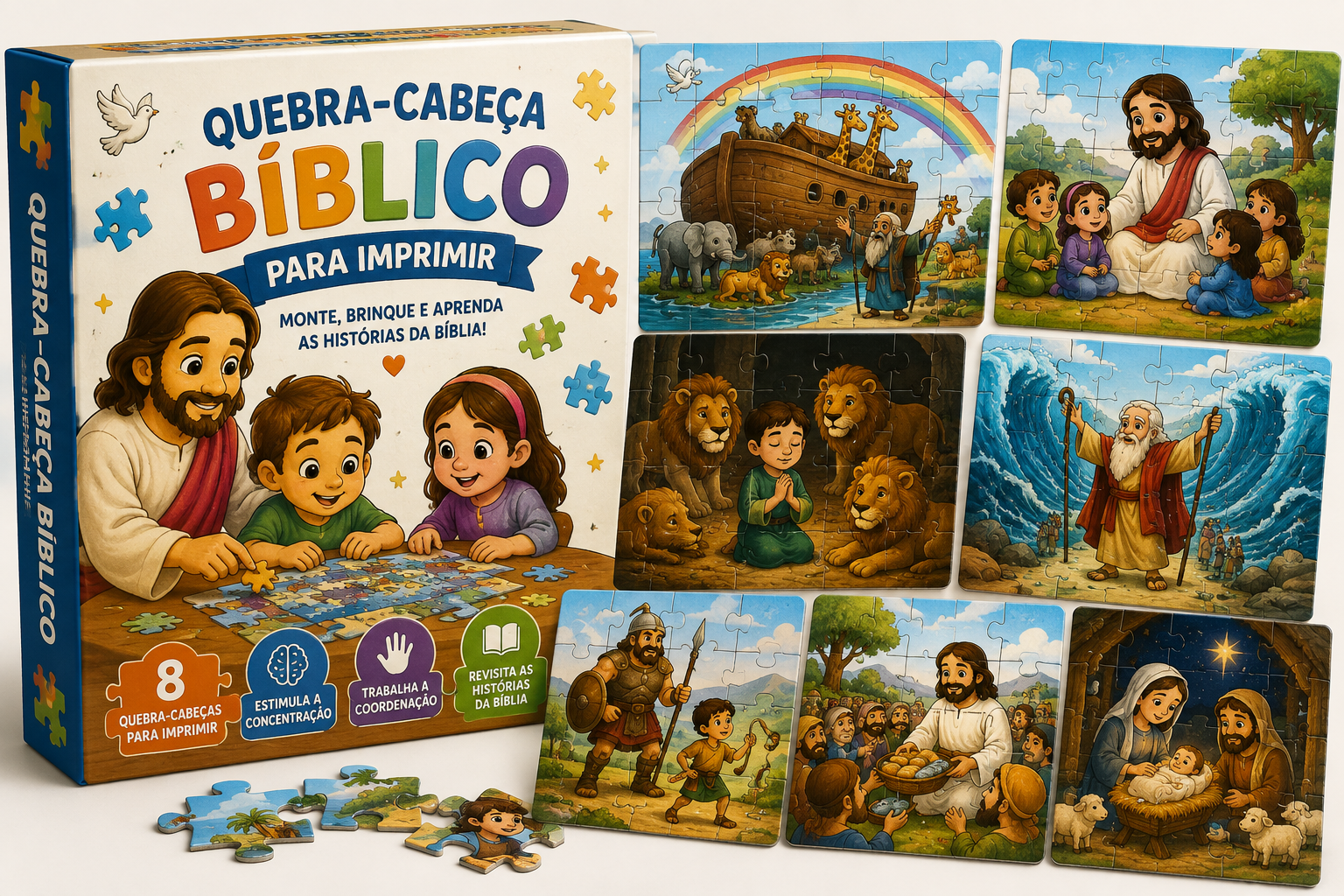 Quebra-Cabeça Bíblico para Imprimir